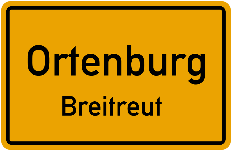 Ortsschild Ortenburg