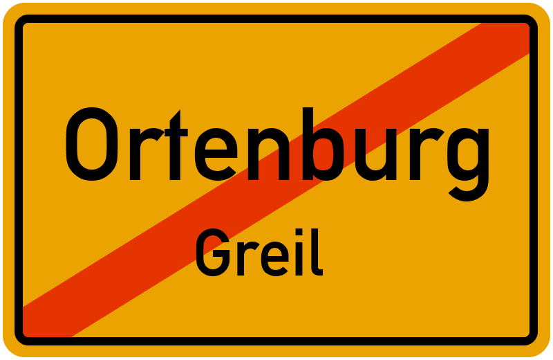 Ortsschild Ortenburg