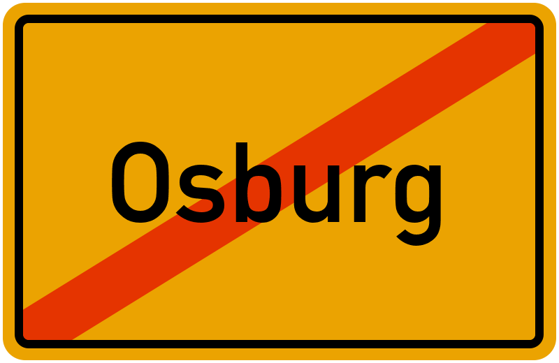 Ortsschild Osburg