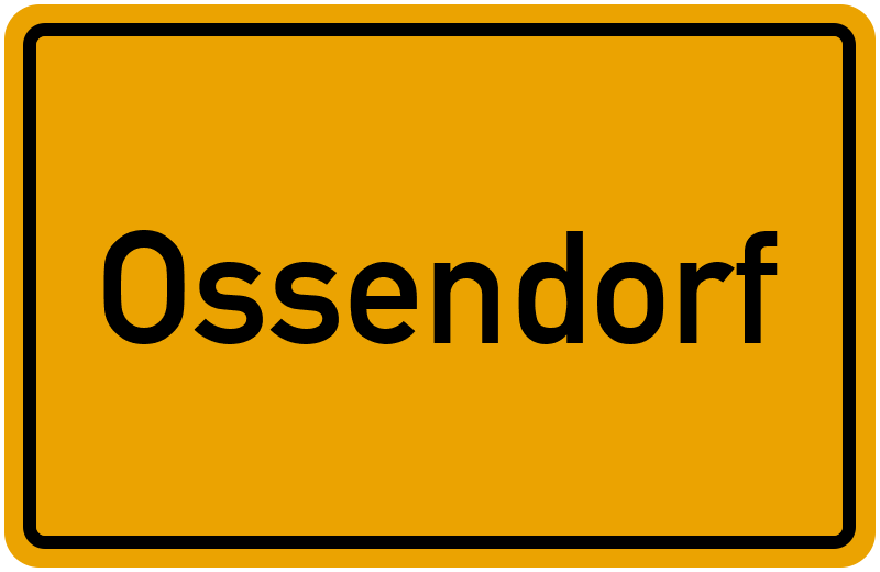 Ortsschild Ossendorf