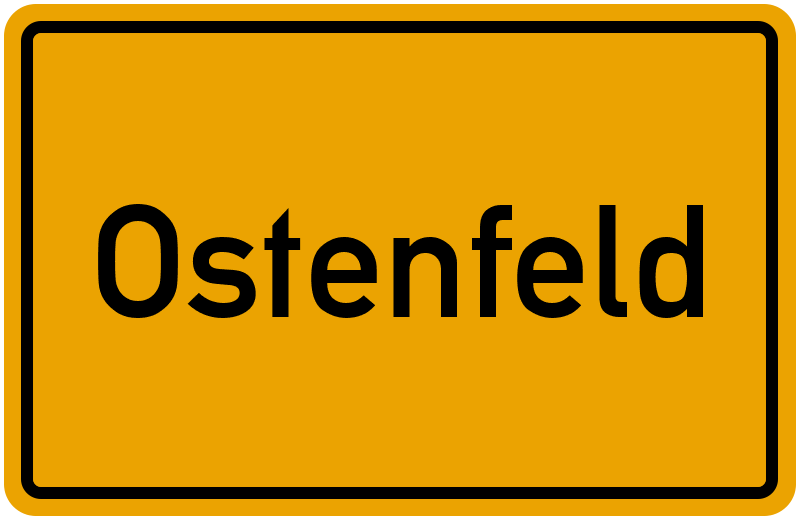 Ortsschild Ostenfeld