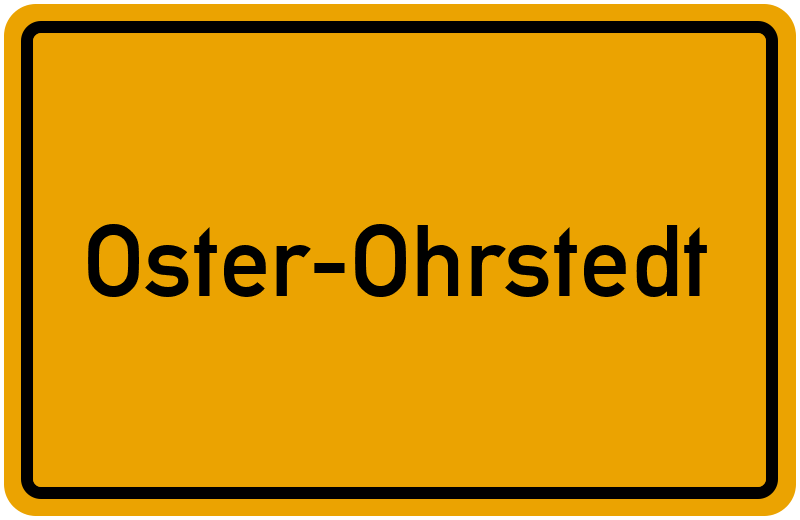 Ortsschild Oster-Ohrstedt