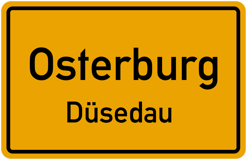 Ortsschild Osterburg