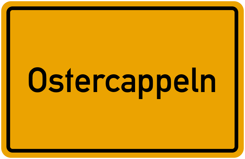 Ortsschild Ostercappeln
