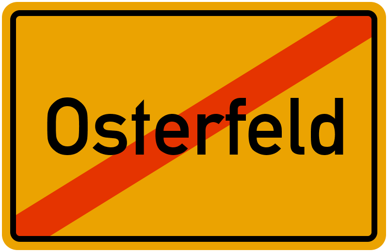 Ortsschild Osterfeld