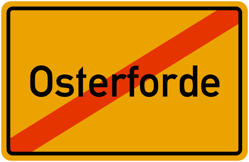 Ortsschild Osterforde