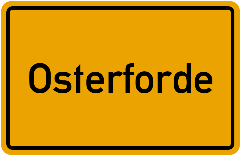 Ortsschild Osterforde