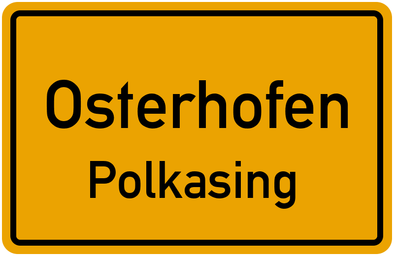 Ortsschild Osterhofen
