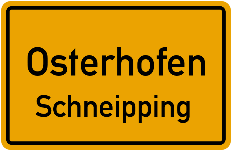 Ortsschild Osterhofen