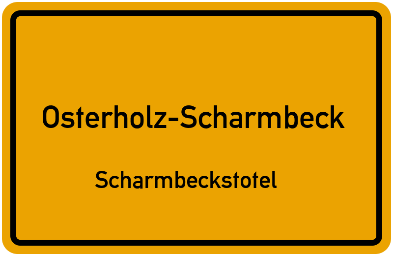 Ortsschild Osterholz-Scharmbeck