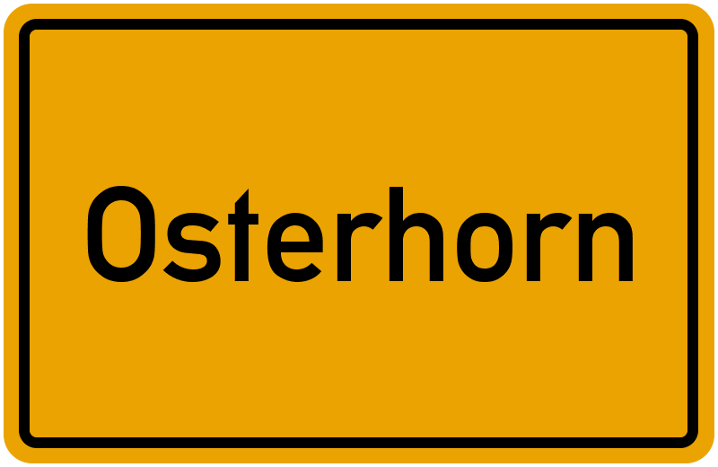 Ortsschild Osterhorn