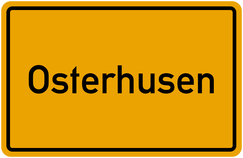 Ortsschild Osterhusen