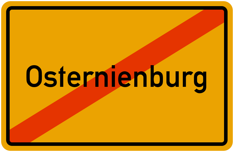 Ortsschild Osternienburg