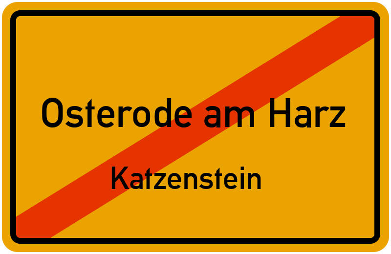 Ortsschild Osterode am Harz