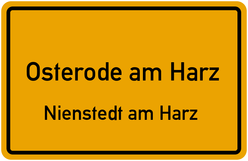 Ortsschild Osterode am Harz