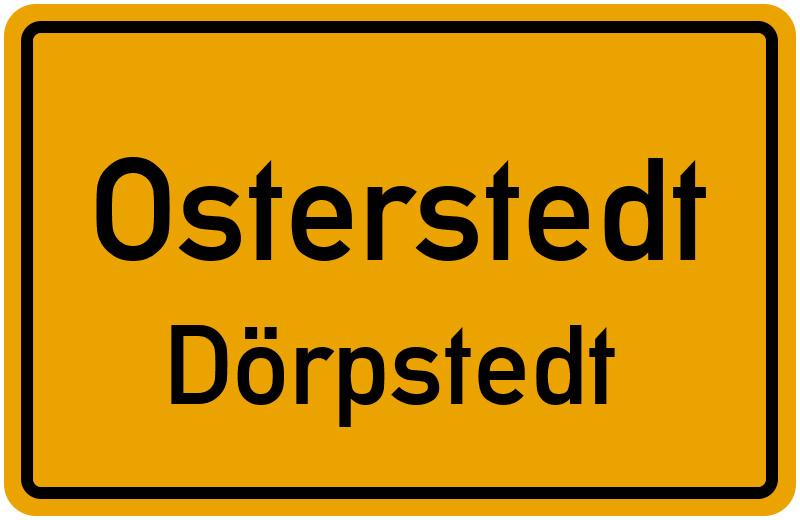 Ortsschild Osterstedt