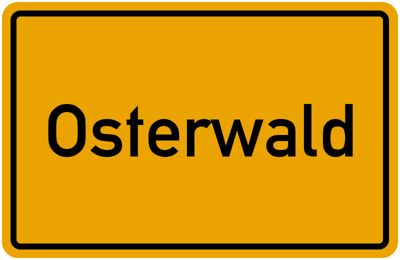 Ortsschild Osterwald