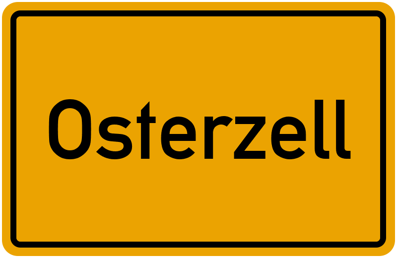Ortsschild Osterzell