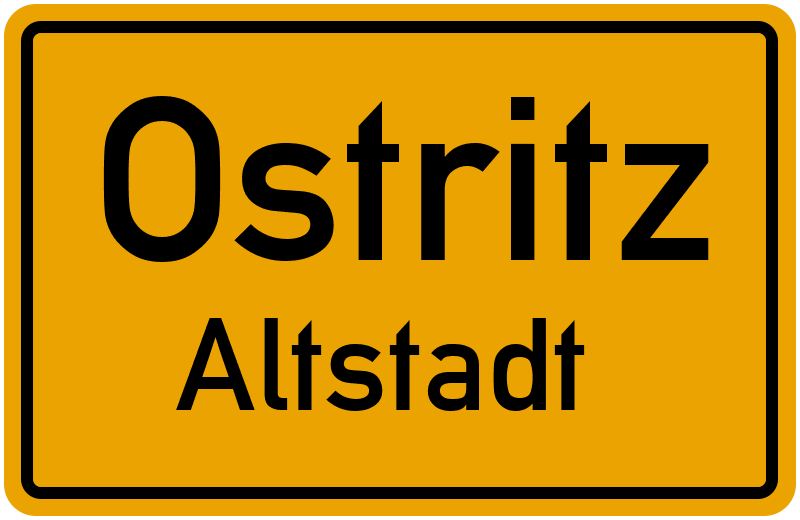 Ortsschild Ostritz