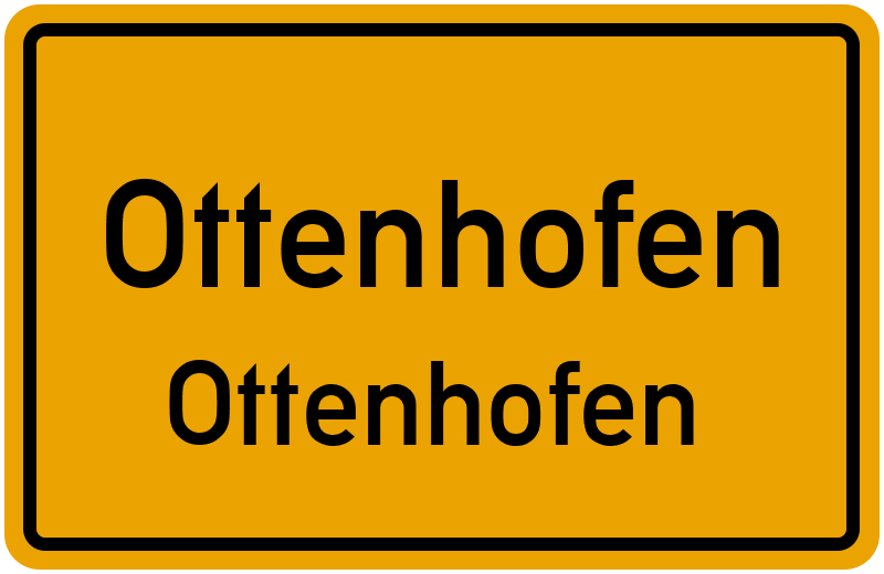 Ortsschild Ottenhofen