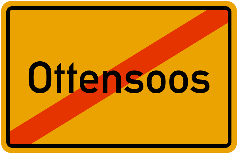 Ortsschild Ottensoos