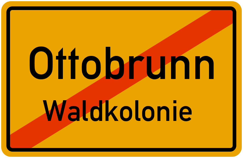 Ortsschild Ottobrunn