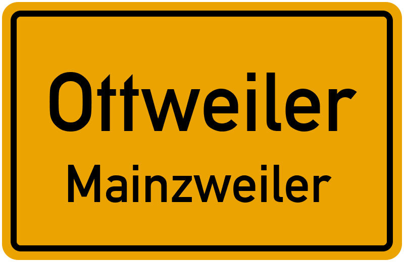 Ortsschild Ottweiler