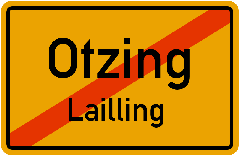Ortsschild Otzing