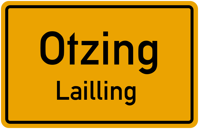 Ortsschild Otzing