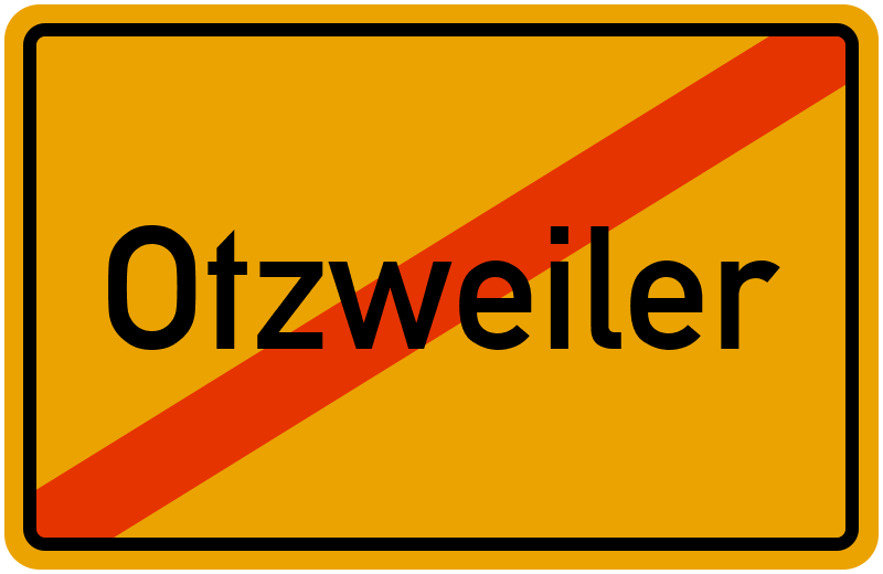 Ortsschild Otzweiler
