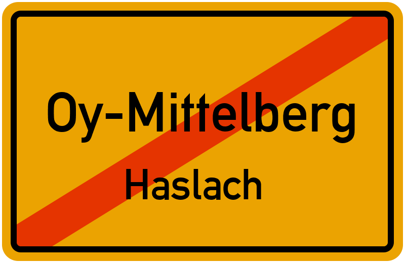 Ortsschild Oy-Mittelberg