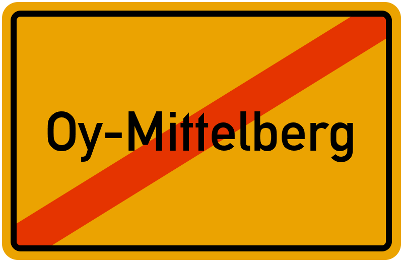 Ortsschild Oy-Mittelberg