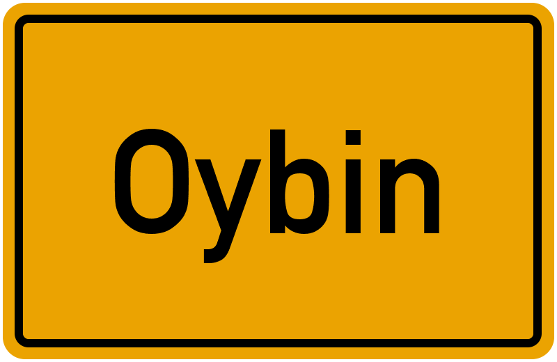 Ortsschild Oybin