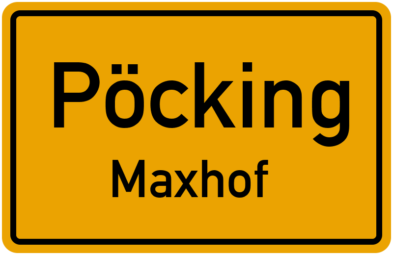 Ortsschild Pöcking