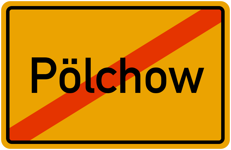 Ortsschild Pölchow