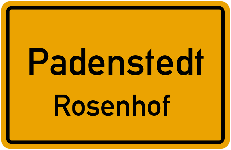 Ortsschild Padenstedt