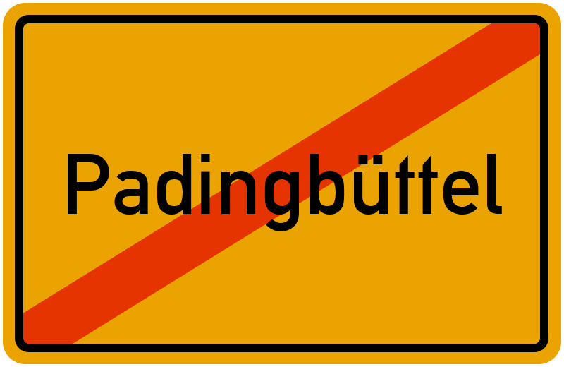 Ortsschild Padingbüttel