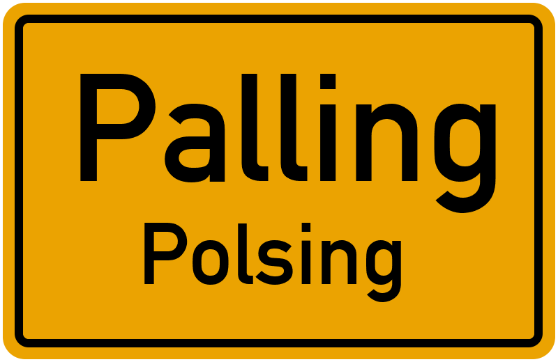 Ortsschild Palling