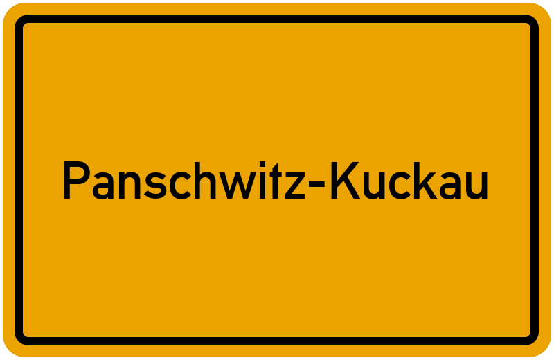 Ortsschild Panschwitz-Kuckau
