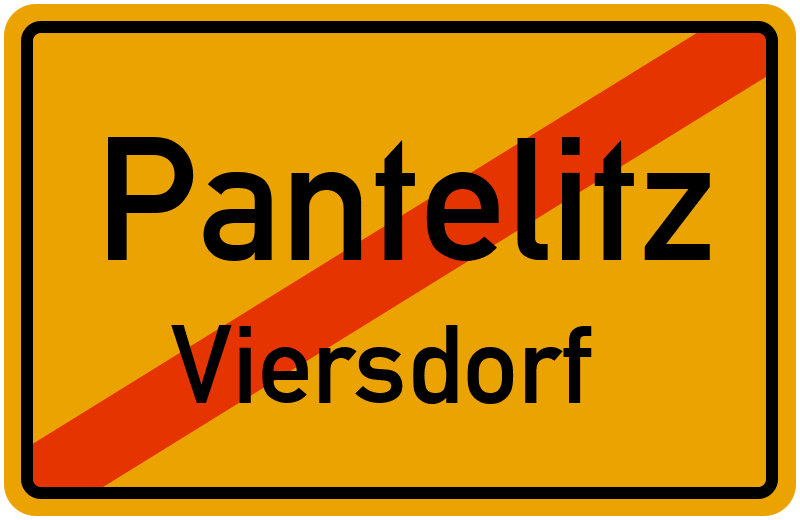 Ortsschild Pantelitz
