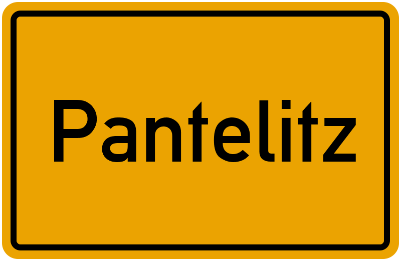 Ortsschild Pantelitz