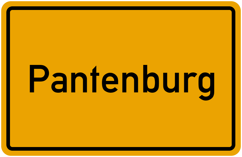 Ortsschild Pantenburg