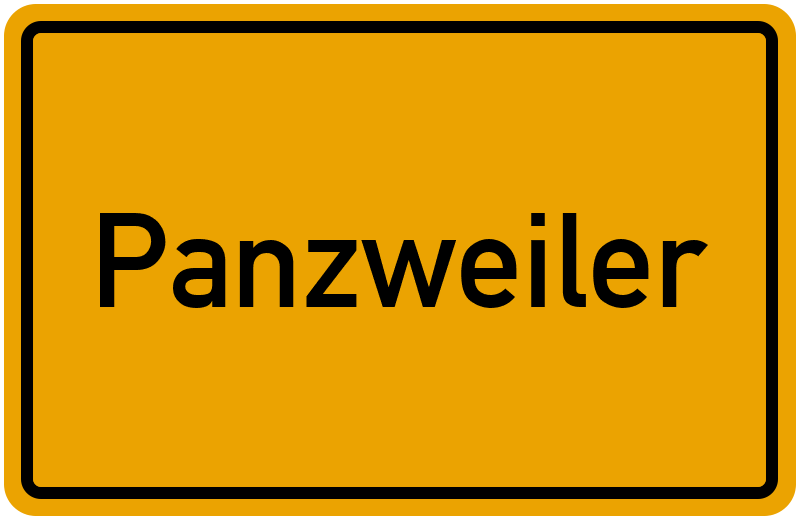 Ortsschild Panzweiler