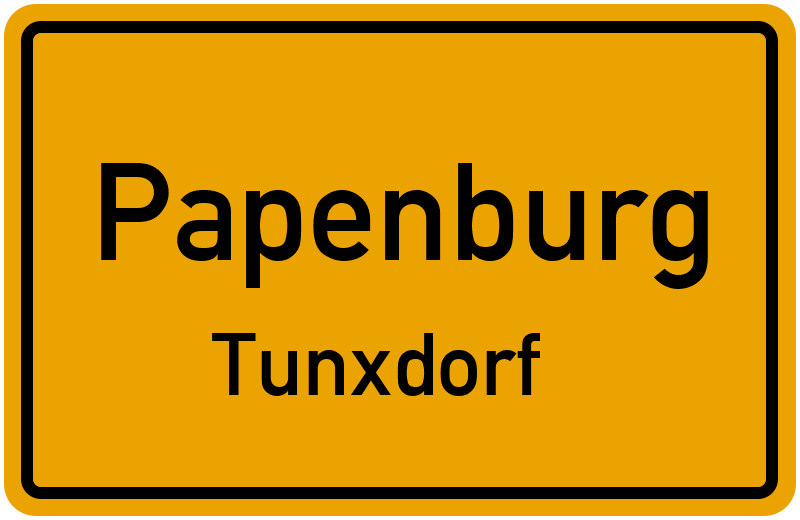 Ortsschild Papenburg