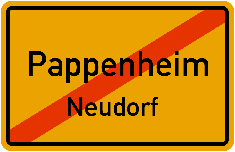 Ortsschild Pappenheim