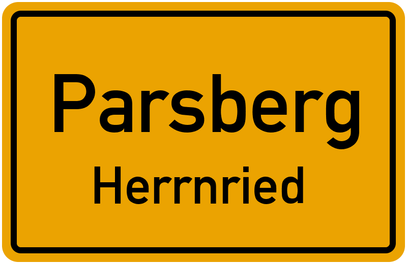 Ortsschild Parsberg