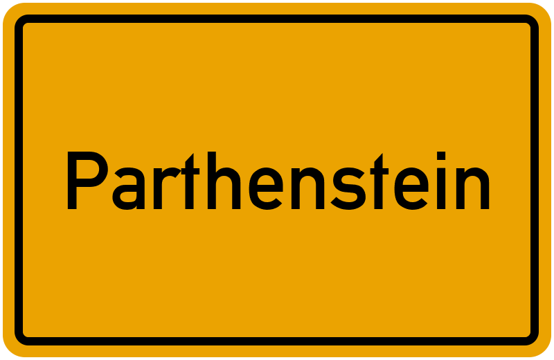 Ortsschild Parthenstein