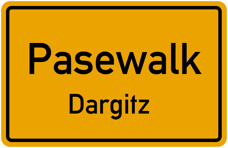 Ortsschild Pasewalk