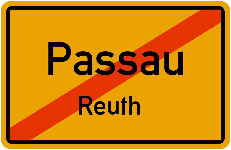 Ortsschild Passau