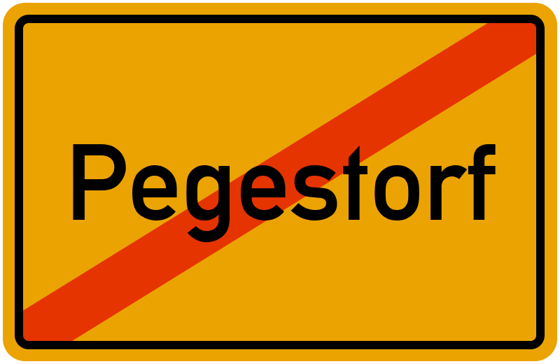 Ortsschild Pegestorf